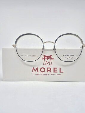 MOREL Koali 20108K ND01 50mm Stainless Steel New Eyeglasses Made in France